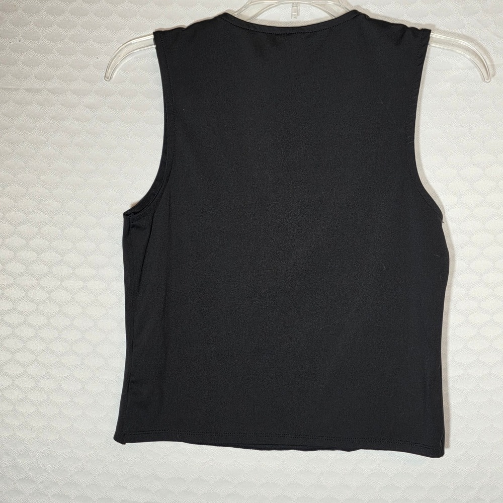 No Boundaries Womens Black Square Neck Tank Top Sleeveless Shirt Size M 8-10 - Picture 5 of 6
